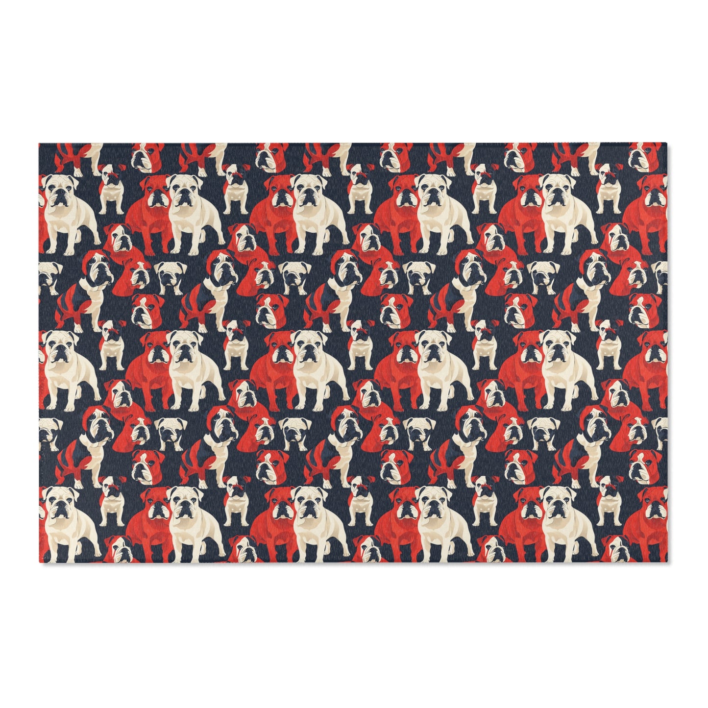 Modern Bulldog Bash - Fun Area Rug