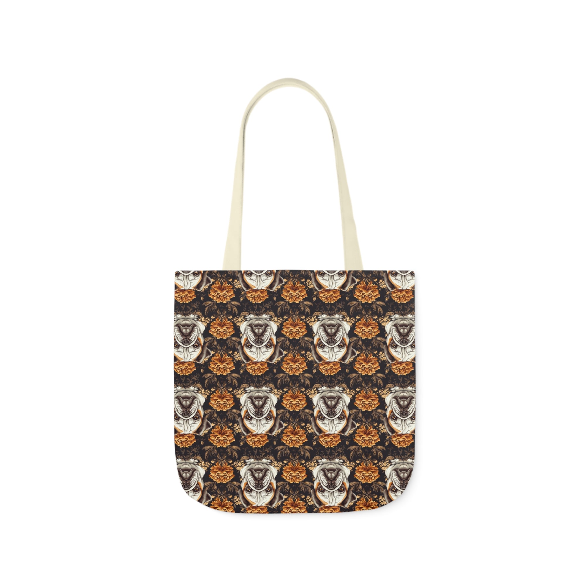 Bloomingly Bulldogistic Bouquet Canvas Tote Bag