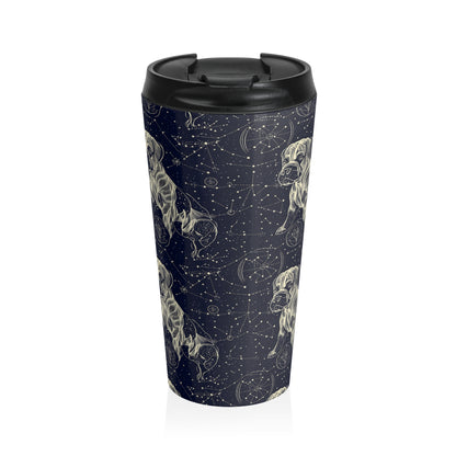 Celestial Boxer Bliss Stainless Steel Travel Mug