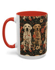 Blossoming Labradors Bouquet Accent Coffee Mug