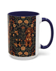 Dapper Dachshund Embroidery Elegance Accent Coffee Mug