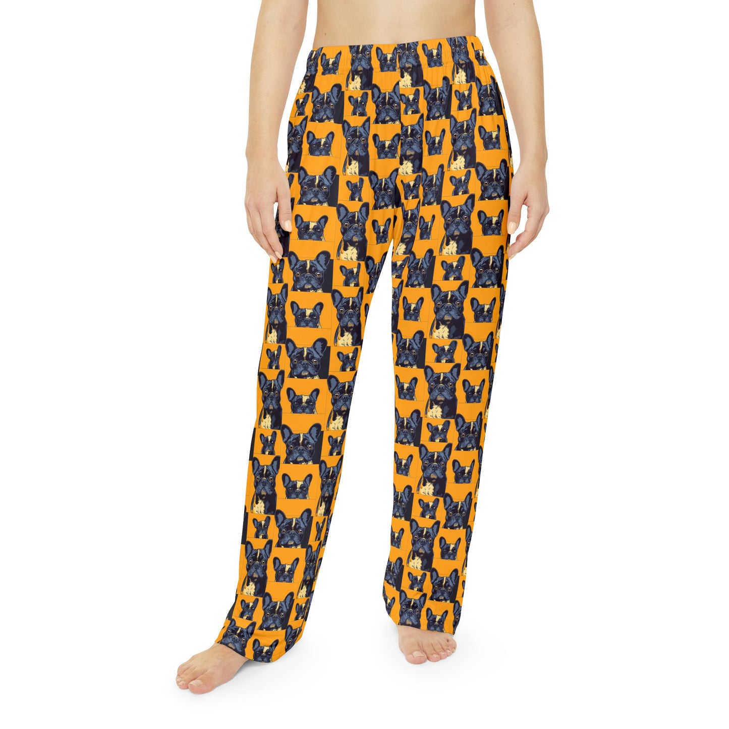 Frenchie Pawsitively Pawsome Peek-a-Boo Perfection Women's Pajama Pants