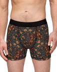 Dapper Dachshund Embroidery Elegance Men's Boxers