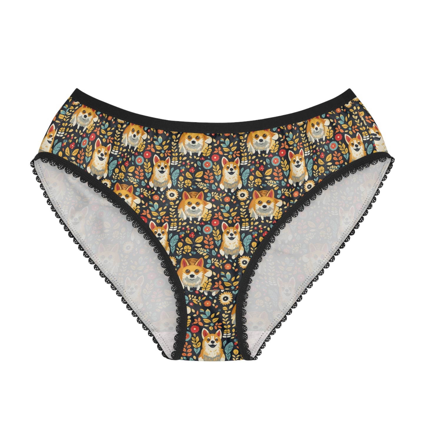 Corgi Rainbow Vine Dream Women's Briefs