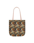 Beagle Blossoms Canvas Tote Bag