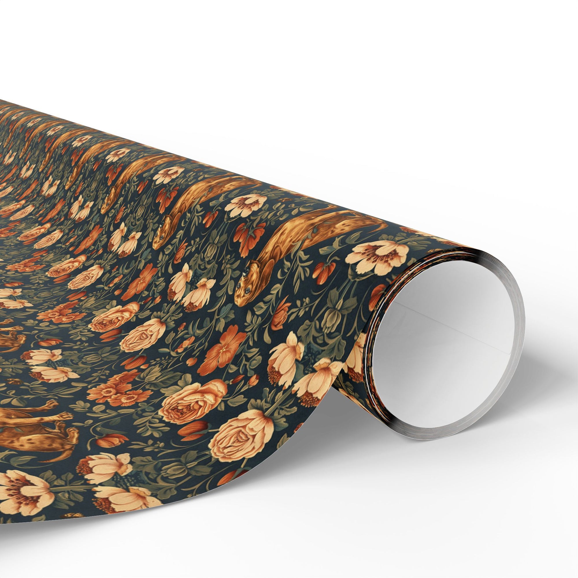 Dazzling Dachsund Blossoms &amp; Foliage Wrapping Paper