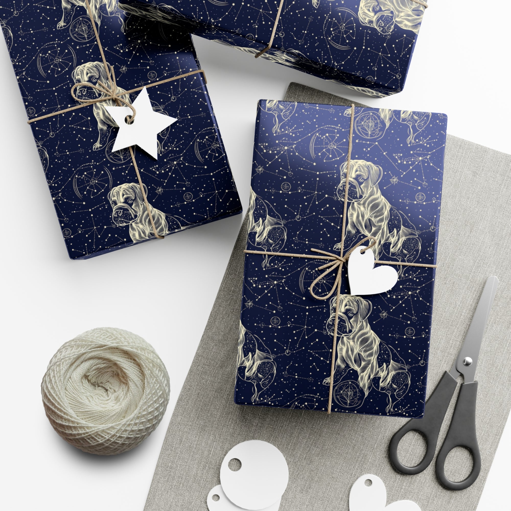 Celestial Boxer Bliss Gift Wrap Papers