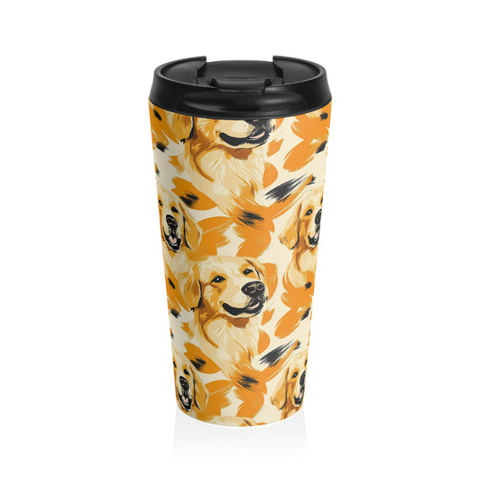 Golden Glitz 'n Glamour Woofwear Stainless Steel Travel Mug