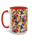 Bloom Pup Frenchietastic Splatter Accent Coffee Mug