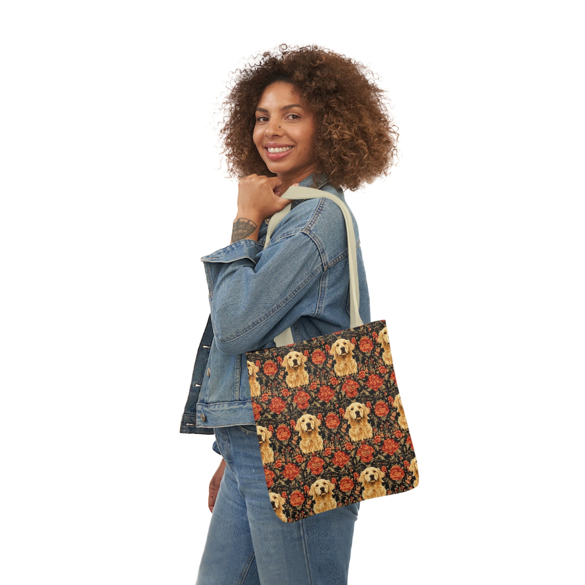 Golden Pawsatronic Tapestry Canvas Tote Bag