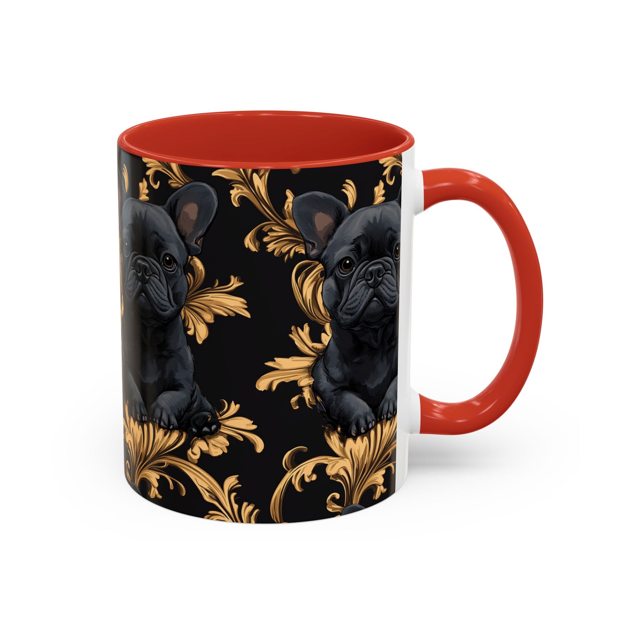 Regal Frenchie Noir Elegance Accent Coffee Mug