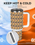 40oz Stainless Steel Insulated Tumbler with Handle and Lid