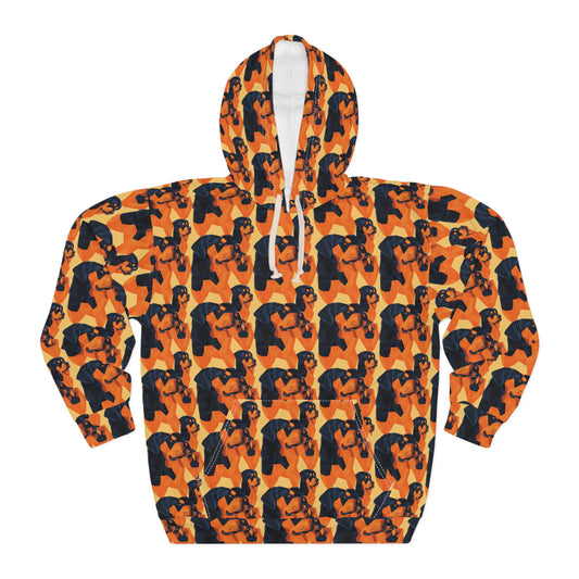 Rottweiler Chic Pawsitivity Unisex Pullover Hoodie