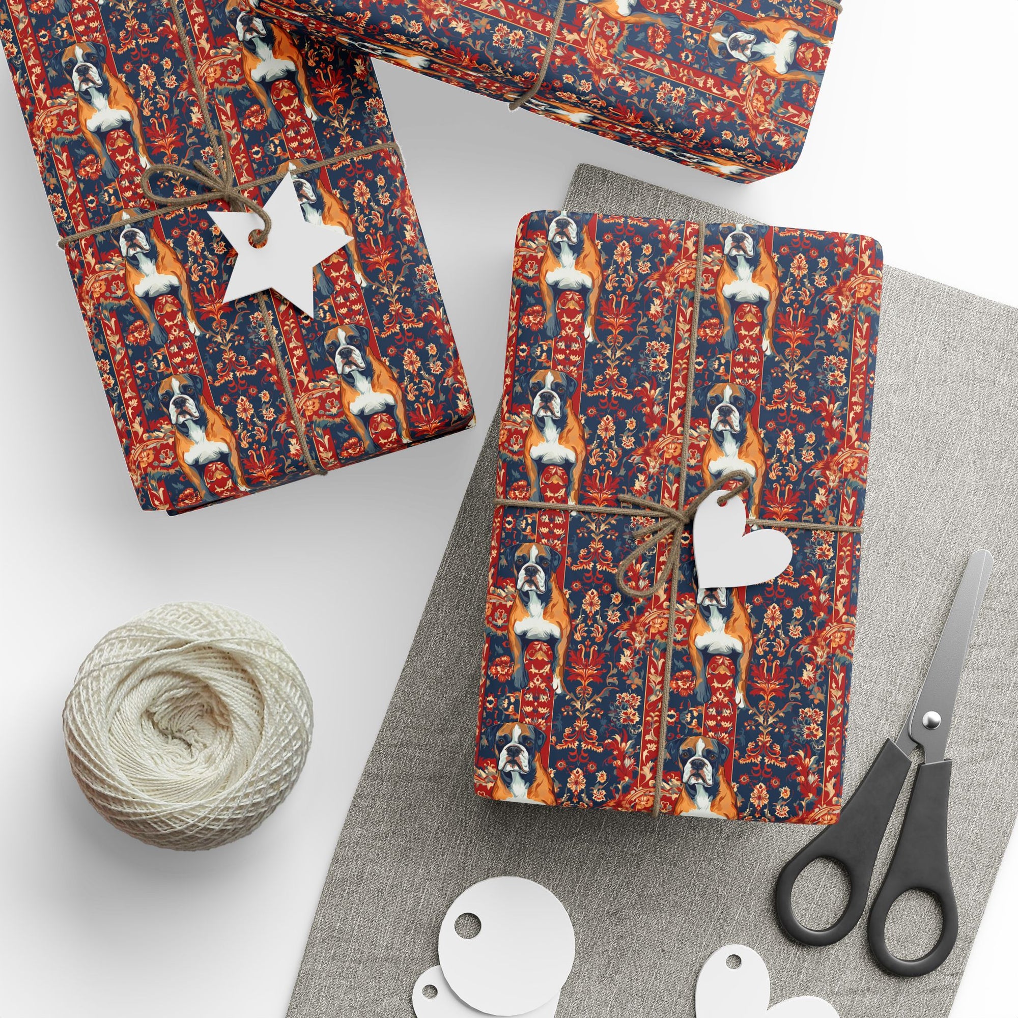 Boxer Blossom Tapestry Delight Wrapping Paper