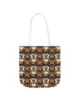 Bloomingly Bulldogistic Bouquet Canvas Tote Bag