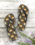 Corgi Rainbow Vine Dream Flip Flops