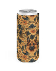 Autumnal German Shepherd Glamour Slim Can Cooler