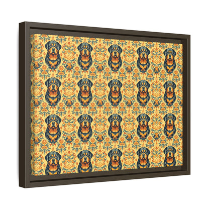 Royal Rottie Regalia Matte Canvas, Framed