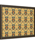 Royal Rottie Regalia Matte Canvas, Framed