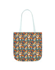 Corgi Carnival Couture Canvas Tote Bag