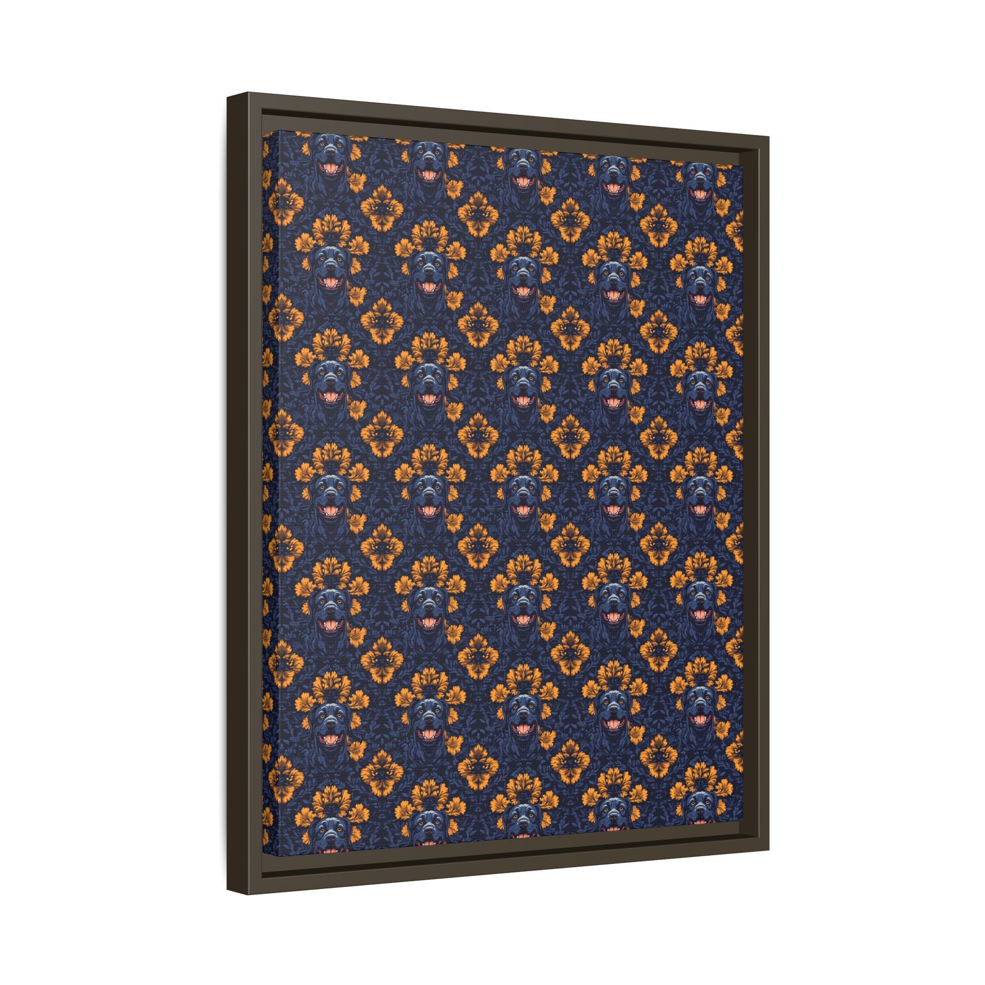 Royal Rottweiler Regalia Matte Canvas, Framed