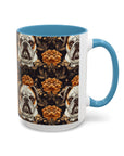 Bloomingly Bulldogistic Bouquet Accent Coffee Mug