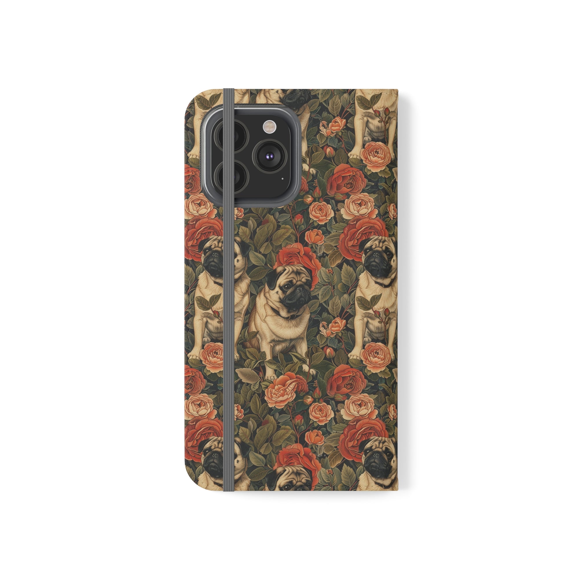 Blooming Pug Paradise Flip Cases