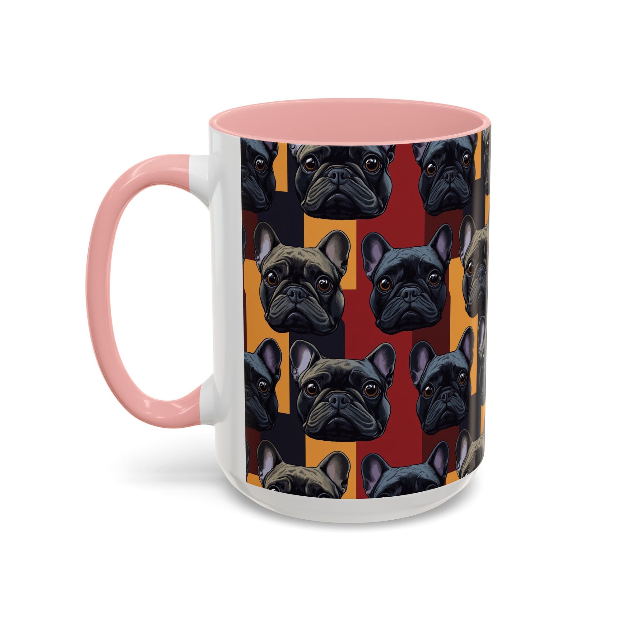 Chic Canine Checkmate - Frenchie Edition Accent Coffee Mug