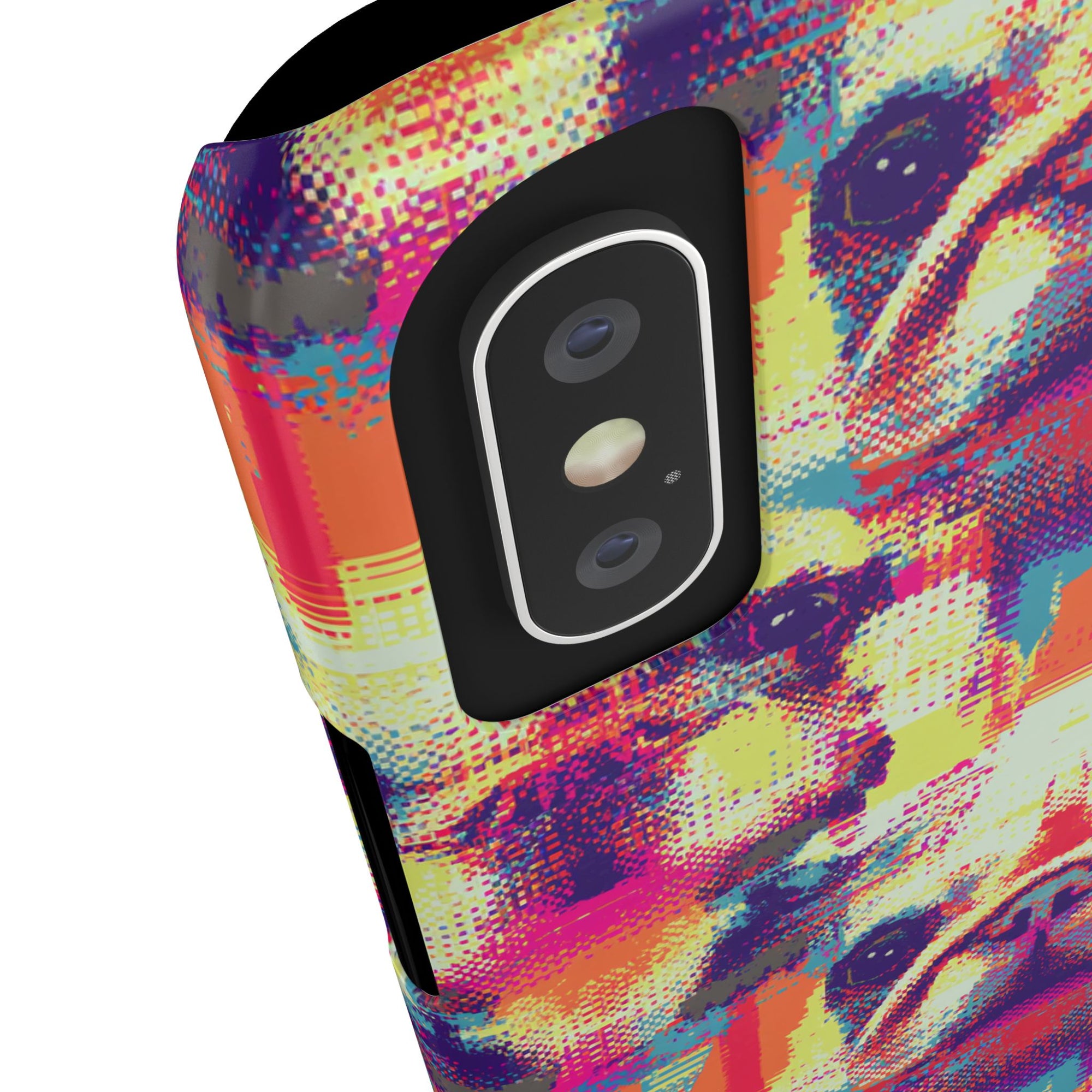 Glitchy Bulldog Blitz Slim Phone Cases