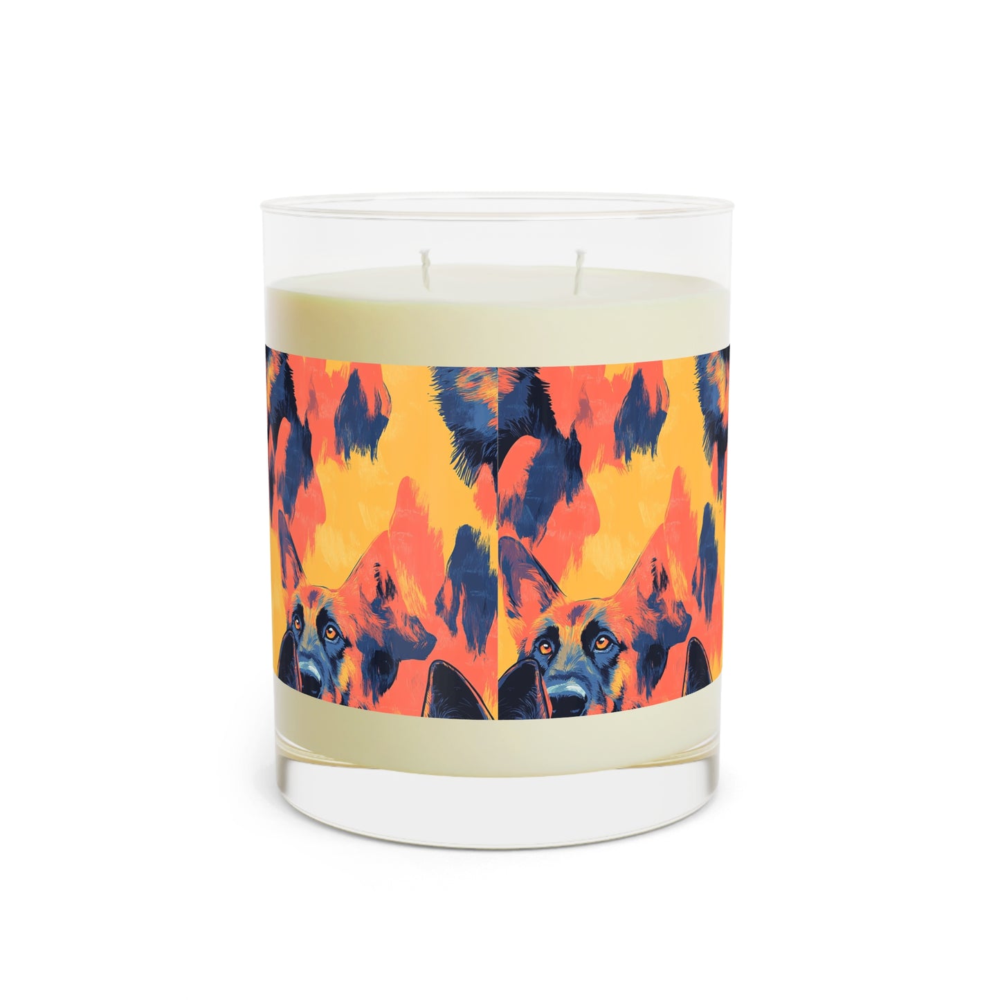 Impressionistic German Shepherds Scented Candle