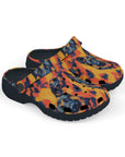 Impressionistic German Shepherds Kid's Foam Clogs