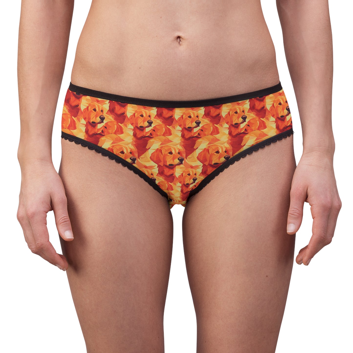 Golden Glamour Paws Women's Briefs