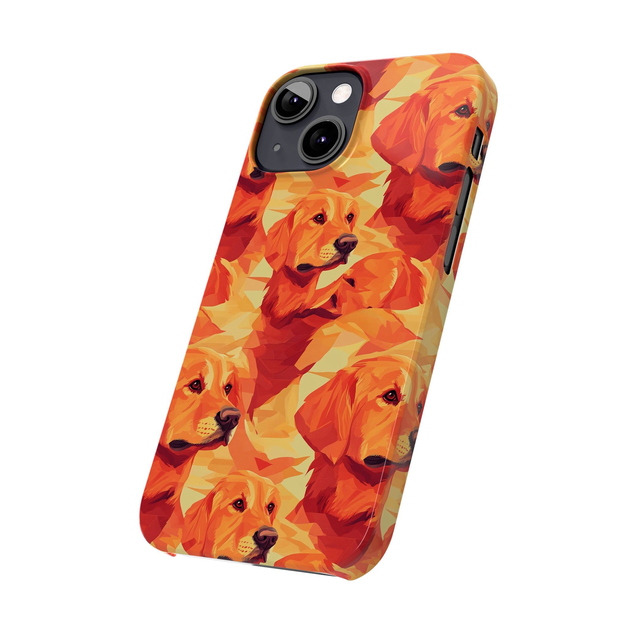 Golden Glamour Paws Slim Phone Cases