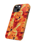 Golden Glamour Paws Slim Phone Cases