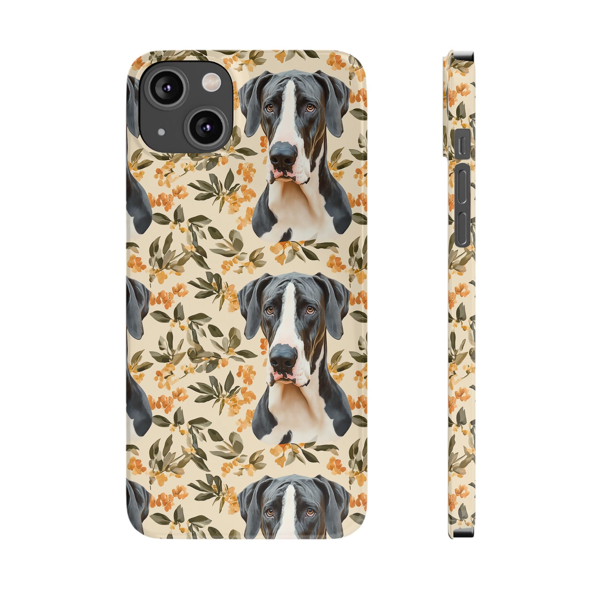 Majestic Great Dane Meadow Slim Phone Cases