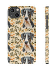 Majestic Great Dane Meadow Slim Phone Cases