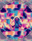 Dazzling Bulldog Chic Ceramic Coaster