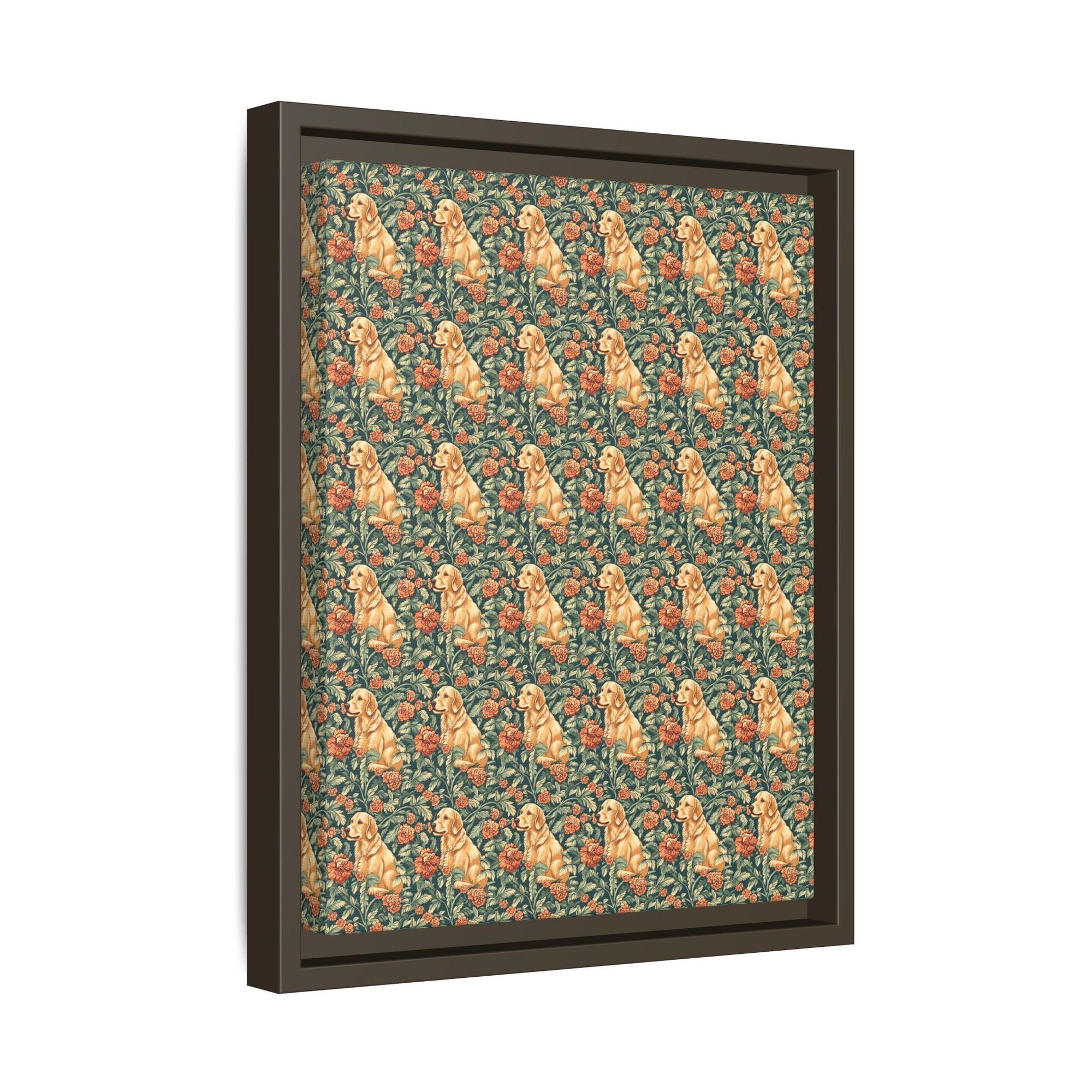 Blooming Goldie Glam Matte Canvas, Framed