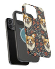 Floofy Corgi Blossom Blast Magnetic Tough Cases