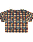 Pawsome Rottweiler Royalty Plaid Crop Tee