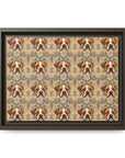 Bowtie Boxer Bliss Matte Canvas, Framed