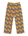 Frenchie Pop Art Pawfection Grid Men's Pajama Pants