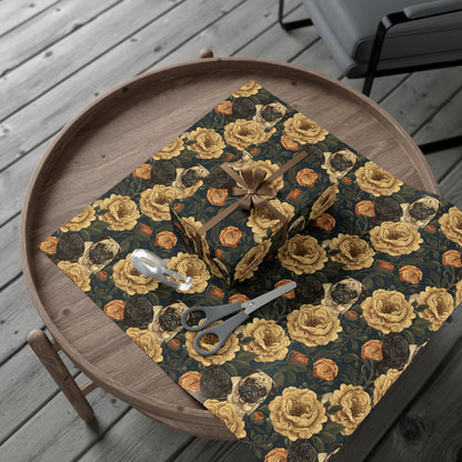 Pugs in Bloom Wrapping Paper