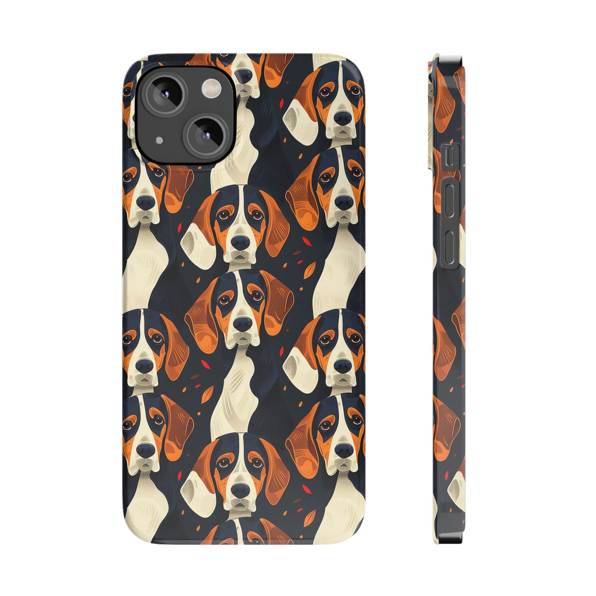 Beagle Glimmer Gaze Glamour Slim Phone Cases