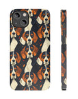 Beagle Glimmer Gaze Glamour Slim Phone Cases