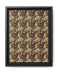 Beagle Blossoms Matte Canvas, Framed