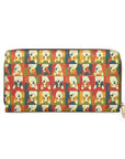 Corgi Chic Popart Pup Zipper Wallet