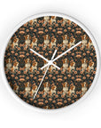 Beagle Blossom Bonanza Wall Clock