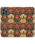 Golden Pawsatronic Tapestry Flip Cases