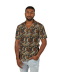 Beagle Blossoms Men's Hawaiian Camp Shirt